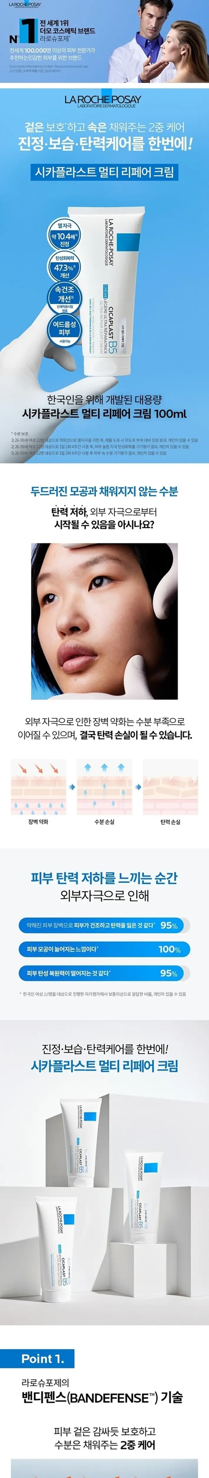 [온라인단독] 라로슈포제 시카플라스트 밤 B5+& 멀티리페어 크림 B5 100ml 기획 (+시카에센스 7.5ml*2) 상세페이지 6